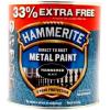 Hammerite Direct To Rust Metal Paint Hammered Black 1Ltr | 8 Year Protection | Quick Drying | No Need to Prime or Undercoat