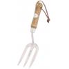 Rolson Stainless Steel Hand Fork with Ash Handle Silver and Ash 82611