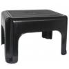 Whitefurze Durable Plastic Stool Black 40cm H23216