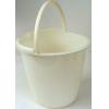 Whitefurze Plastic Bucket Cream 10-Ltr H07088