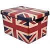 Curver Stockholm Deco &#039;Union Jack&#039; Design Large Storage Box - 22 Litre