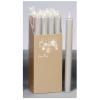 Premier Decorations Dinner Candles Silver 25cm 12Pk AC095477