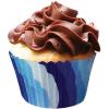 Cupcake Creations Standard Blue Swirl Baking Cups 32Pk CC8802