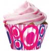 Cupcake Creations Standard Fun Pink Circles Baking Cups 32Pk CC8892