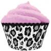 Cupcake Creations Leopard Design Baking Cups White Standard Size 32Pk CC8891