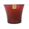 Ivyline Recycled Glass Flare Orchid Pot Ruby 16cm 70069RU 