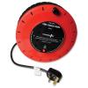 Power Plus Four Gang 15 Metre Cable Reel Black 13A 1168