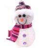 Premier Colour Changing LED Snowman Pink 15cm MB102100PU