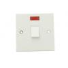 Red and Grey Electrical Double Pole Switch with Neon Light White 20A B07P 