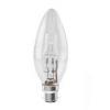 Lloytron B22 Energy Saver Halogen Candle Bulb Silver and Clear 42W B3845BL