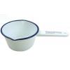 Falcon Enamelware White Milk Pan With Blue Rim D 14cm 54214WH