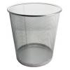 Round Stainless Steel Mesh Waste Paper Bin Silver 1-Ltr BW020