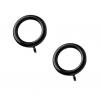 Starpack Plastic Curtain Rings Black 25mm 72420