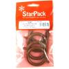 Starpack Plastic Curtain Rings Brown Medium 37mm 72687