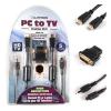 Lloytron Gold Plated PC to TV VGA Optical Cable Lead Black 5Mtr A2601