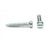 Slotted Pan Head Bright Zinc Plated Self Tapping Screws Bright Silver 3.5mm x 12mm 40Pk 30324