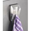 Fackelmann Brushed Stainless Steel Self Adhesive Towel Holder Silver 61452