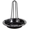 Fackelmann Non Stick Carbon Steel Chicken Roast Rack Carbon Black 7.5 x 6.9-Inch 42609