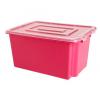 Whitefurze BPA Free Plastic Hot Pink Medium Storage Box Without Lid 32Ltr S01M804