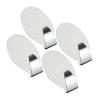 Metaltex 294504 Stainless Steel Self Adhesive Hooks - Set of 4 