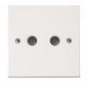 SelectRic Two Gang TV FM Socket Assorted 2163