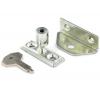 Securit Zinc Plated Locking Window Catch Metallic Silver  S1035