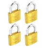 Securit Brass Keyed Alike Egret Padlocks 40mm 4Pk S1145 