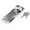 Securit Cylinder Action Locking Hasp Chrome Plated 115mm S1481