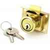 Securit Brass Plated Drawer Lock With Two Keys 63mm S1678 