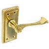 Securit Georgian Brass Latch Handles 105mm 1 Pair S2101 