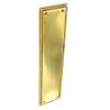 Securit Heavy Duty Brass Plated Georgian Finger Plate 285mm x 70mm 1Pk S2140 