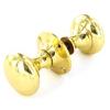 Securit Victorian Brass Rim Knob Set 50mm 1 Pair S2222 