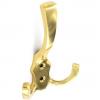 Securit Hat And Twin Coat Hook Brass 125mm 1Pk S2564