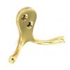 Securit Brass Double Robe Hook 75mm 1Pk S2567 