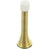 Securit Brass Plated Spring Door Stop 75mm 1Pk S2571 