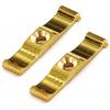 Securit Turn Button Brass Plated 35mm 2Pk S2692