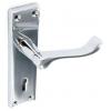 Securit One Pair Scroll Lock Handles Chrome Plated 155mm S2700