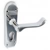 Securit One Pair Shaped Euro Lock Handle Chrome Plated 170mm S2713