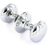 Securit Bright Chrome Polished Rim Lock Door Knob Set 50mm S2924 