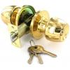 Securit Entrance Lock Set With Three keys Brass Plated 60/70mm S2950