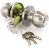 Securit Heavy Duty Stainless Steel Entrance Lock Knob Set With 3 Keys Metallic Silver 60mm and 70mm S2953 