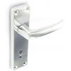 Securit S3071 Aluminium Flat Lock Handle Bright 150mm - 1 Pair