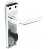 Securit Heavy Duty Aluminium Privacy Bathroom Handles Silver 150mm 1 Pair S3079 