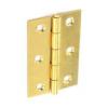 Securit One Pair Butt Hinges Self Coloured Brass 63mm S4204