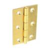Securit Self Coloured Brass Butt Hinges 75mm 1 Pair S4205 