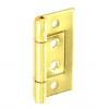 Securit Brass Plated Flush Hinges 60mm 1 Pair S4403 