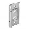 Securit Zinc Plated Steel Flush Hinge Metallic Silver 50mm 1 Pair S4406 