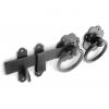 Securit Heavy Duty Ring Gate Latch Black 150mm S5136 