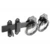 Securit Twisted Ring Gate Latch Black 150mm S5137 