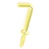 Securit Brass Plated Shouldered Square Hooks 20mm 5Pk S6318 